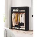 SONGMICS Closet Wardrobe, Portable Closet for Bedroom, Clothes Rail with Non-Woven Fabric Cover, Clothes Storage Organizer, 55.1 x 16.9 x 68.5 Inches