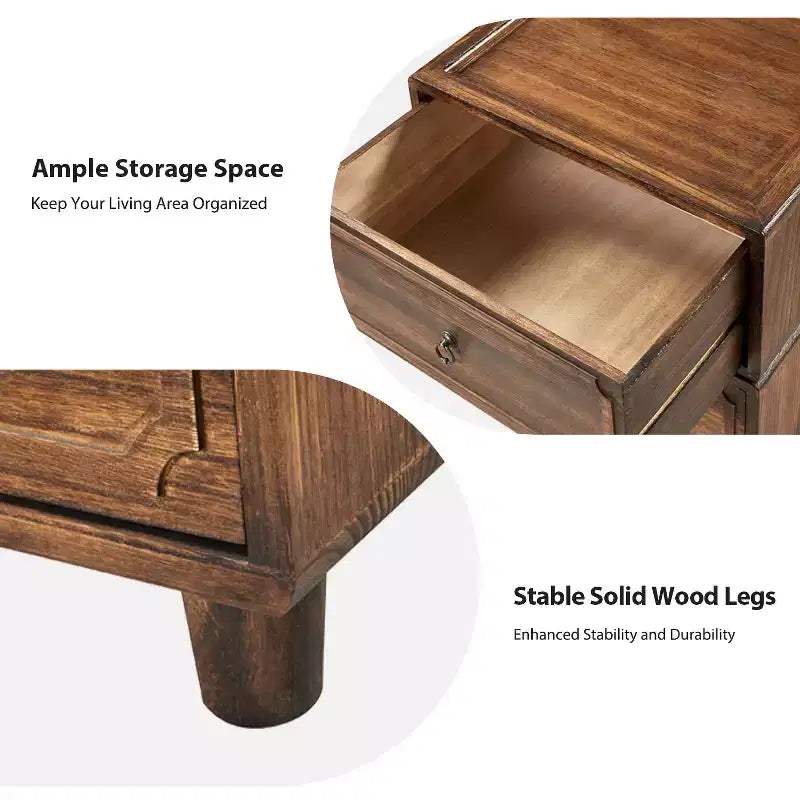 Oddone 2 - Table de chevet à tiroirs, lot de 3, avec design modulaire | ART OF LIVING DESIGNS