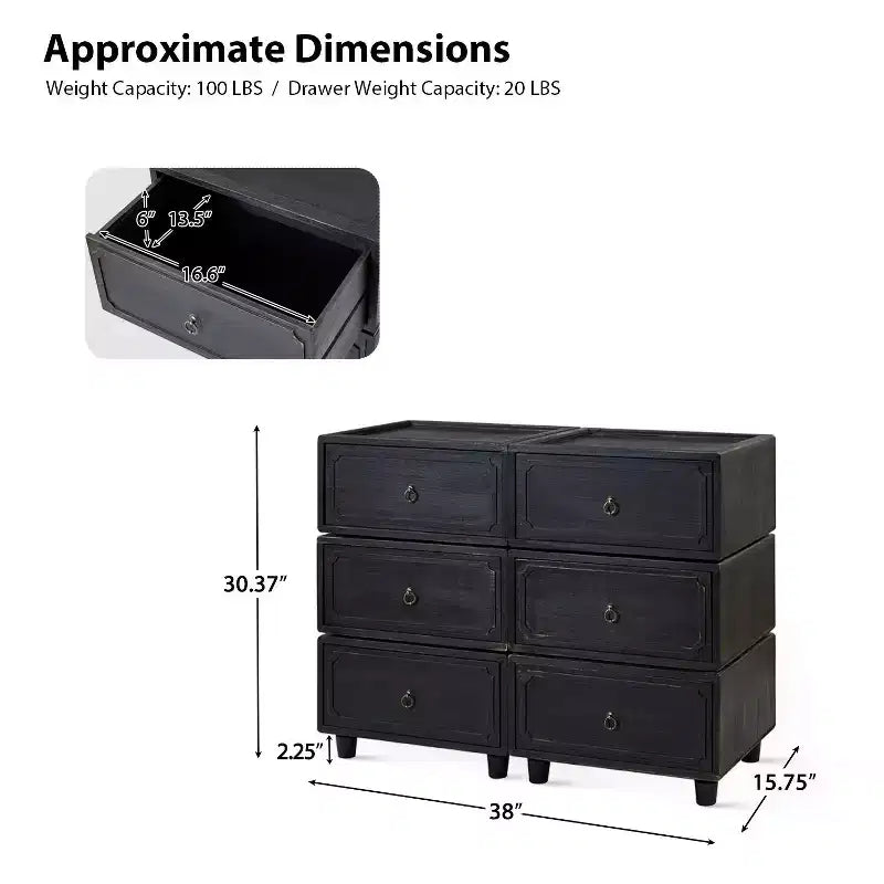 Oddone 2 - Table de chevet à tiroirs, lot de 3, avec design modulaire | ART OF LIVING DESIGNS