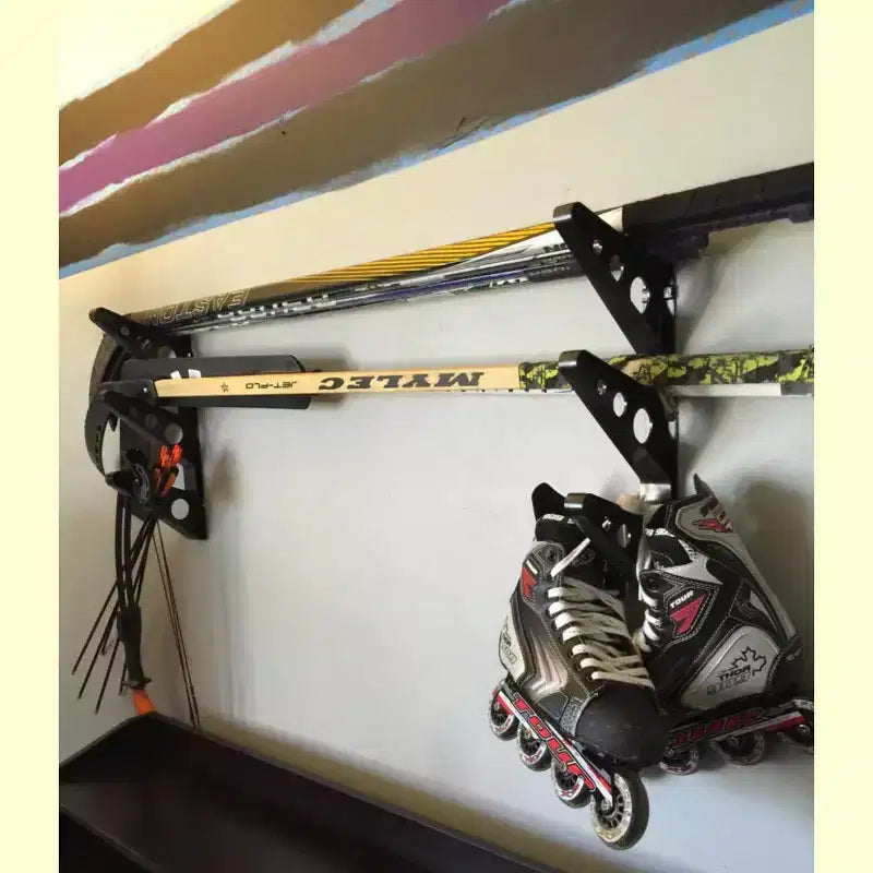 Range-bâtons de hockey Trifecta de StoreYourBoard | 3 niveaux