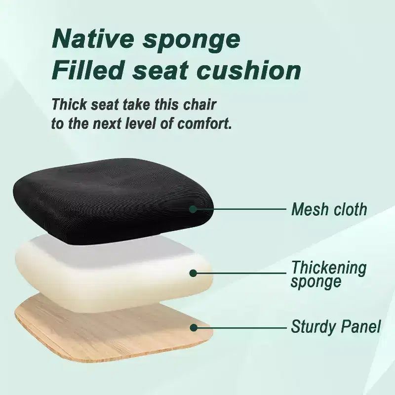 Chaise de bureau BestMassage - Chaise d'ordinateur en maille avec support lombaire et pivotante à 360° - Chaise pivotante de bureau moderne