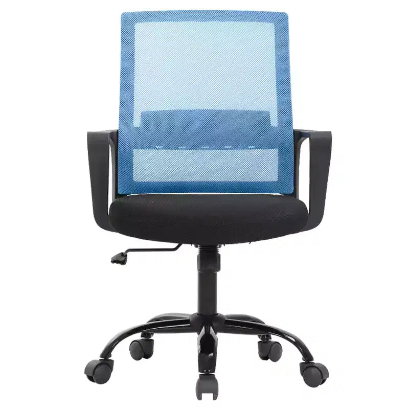 Chaise de bureau BestMassage - Chaise d'ordinateur en maille avec support lombaire et pivotante à 360° - Chaise pivotante de bureau moderne