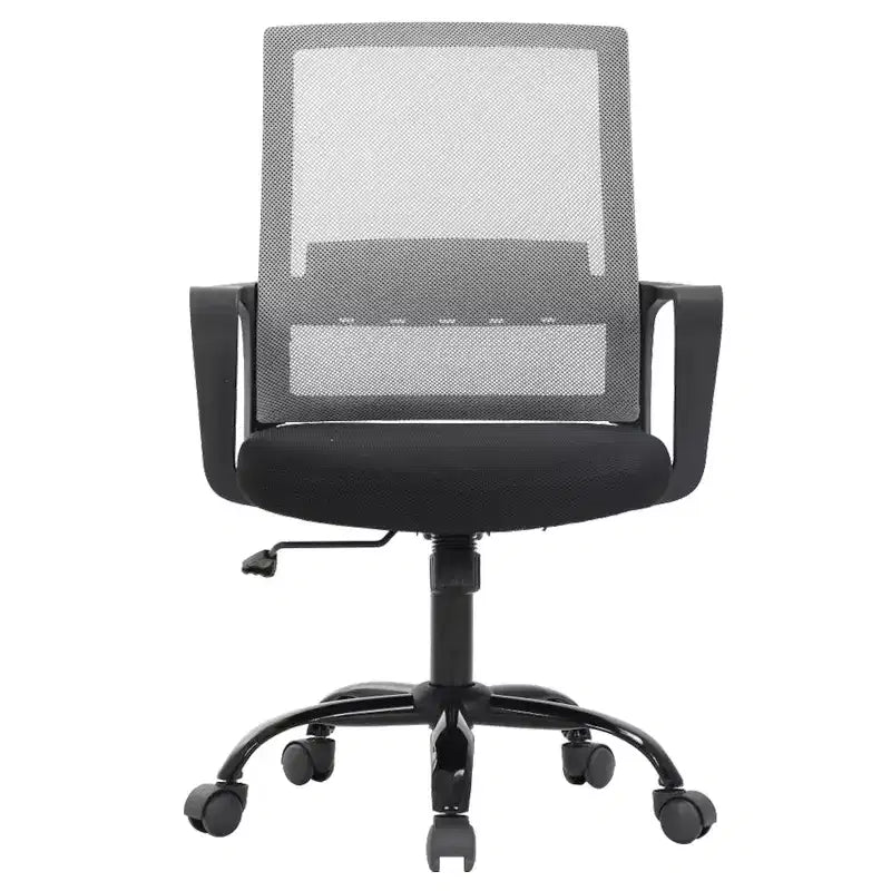 Chaise de bureau BestMassage - Chaise d'ordinateur en maille avec support lombaire et pivotante à 360° - Chaise pivotante de bureau moderne
