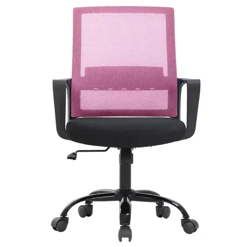 Chaise de bureau BestMassage - Chaise d'ordinateur en maille avec support lombaire et pivotante à 360° - Chaise pivotante de bureau moderne