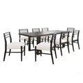 Christopher Knight Home Valenro 9 pcs Rubberwood Upholstered Dining Set