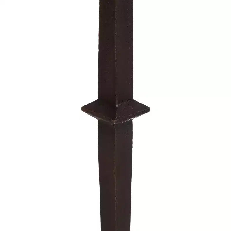 Table d'appoint piédestal Lazaro Kate and Laurel, 25,4x25,4x55,8 cm, Bronze et marbre