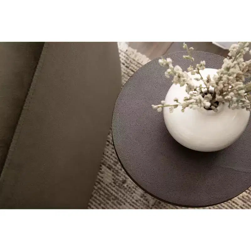 Table d'appoint piédestal Lazaro Kate and Laurel, 25,4x25,4x55,8 cm, Bronze et marbre