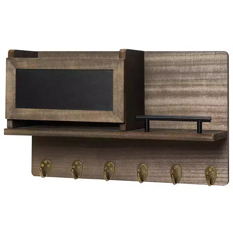 Étagère de rangement murale avec tableau noir et boîte aux lettres The Lakeside Collection -