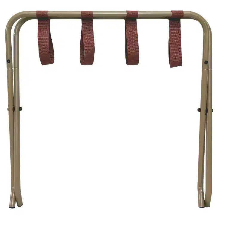 Kings Brand Furniture Anderson porte-bagages pliant, élégant support à valise, or