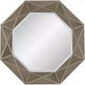 Possini Euro Design Possini Euro Aubrey 33 x 33 Champagne Beveled Wall Mirror