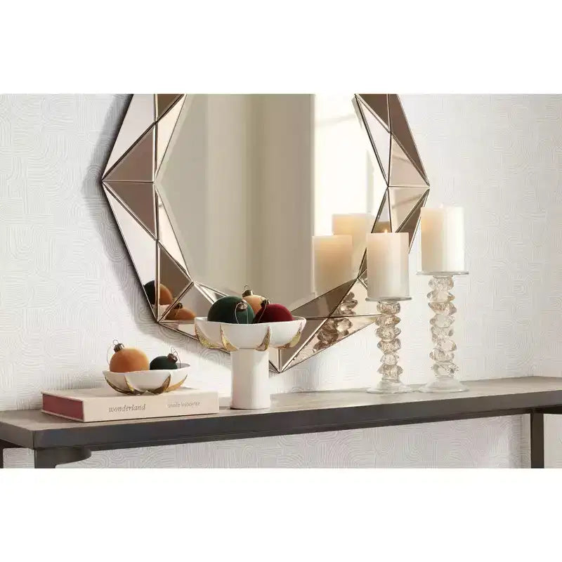 Possini Euro Design Possini Euro Aubrey Miroir mural biseauté champagne 33 x 33