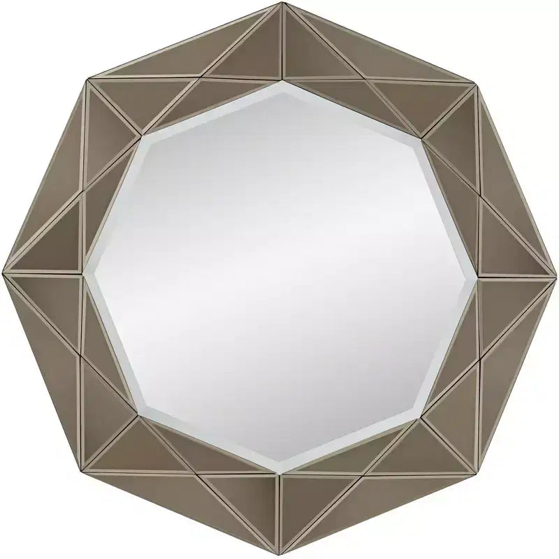 Possini Euro Design Possini Euro Aubrey Miroir mural biseauté champagne 33 x 33