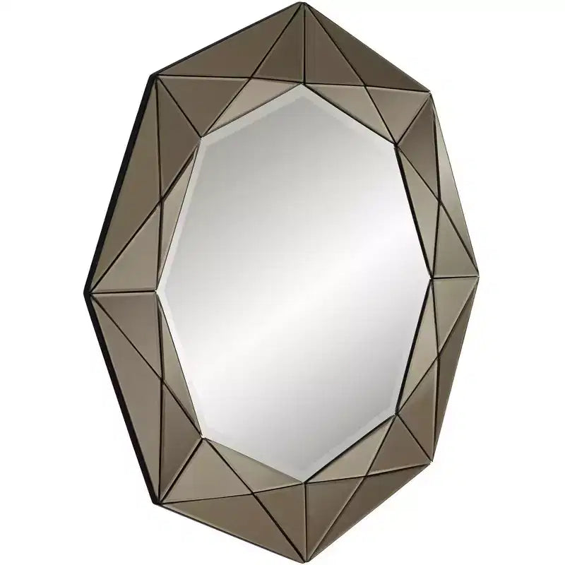 Possini Euro Design Possini Euro Aubrey Miroir mural biseauté champagne 33 x 33