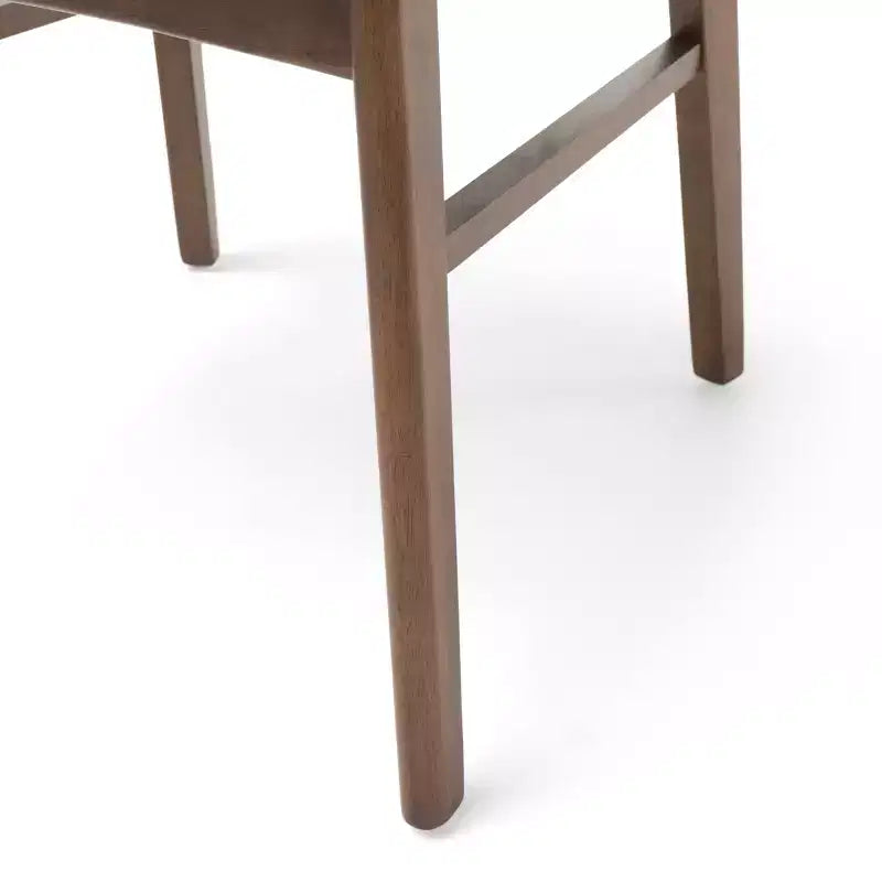 Christopher Knight Home Isador Chaises de salle à manger en bois d'hévéa rembourrées de style moderne du milieu du siècle (lot de 4)