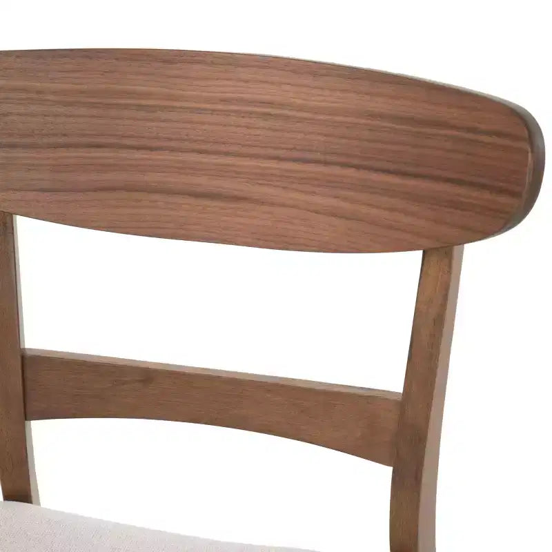 Christopher Knight Home Isador Chaises de salle à manger en bois d'hévéa rembourrées de style moderne du milieu du siècle (lot de 4)