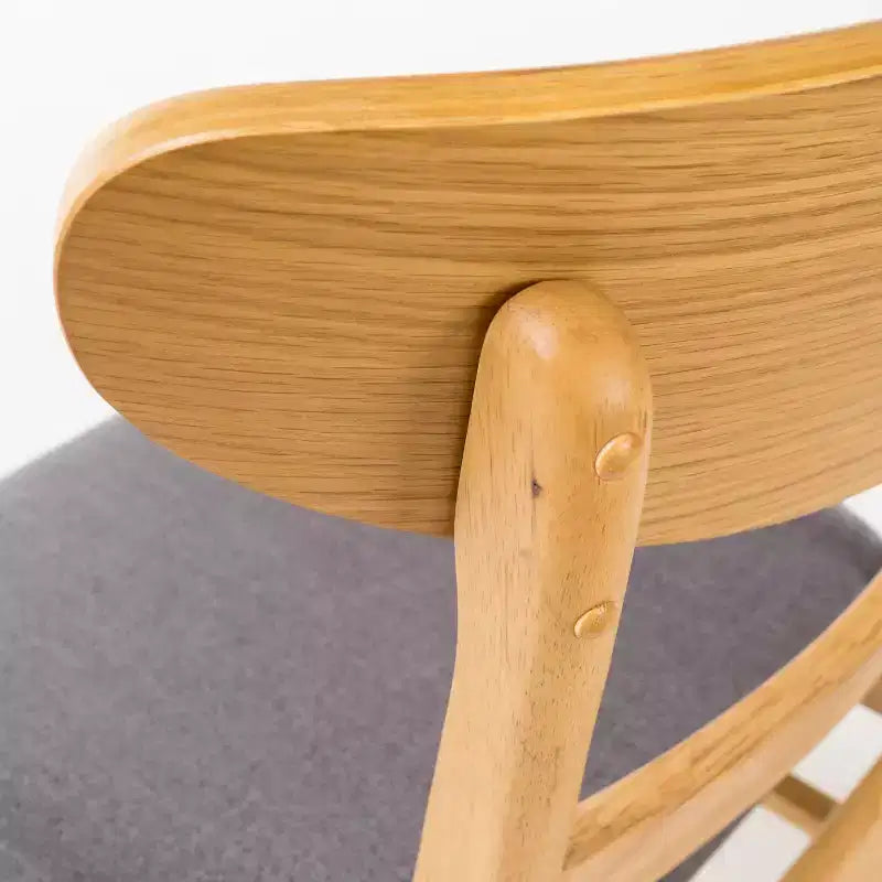 Christopher Knight Home Isador Chaises de salle à manger en bois d'hévéa rembourrées de style moderne du milieu du siècle (lot de 4)