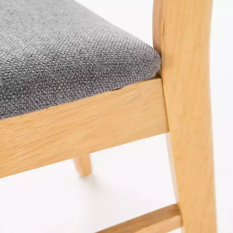 Christopher Knight Home Isador Chaises de salle à manger en bois d'hévéa rembourrées de style moderne du milieu du siècle (lot de 4)