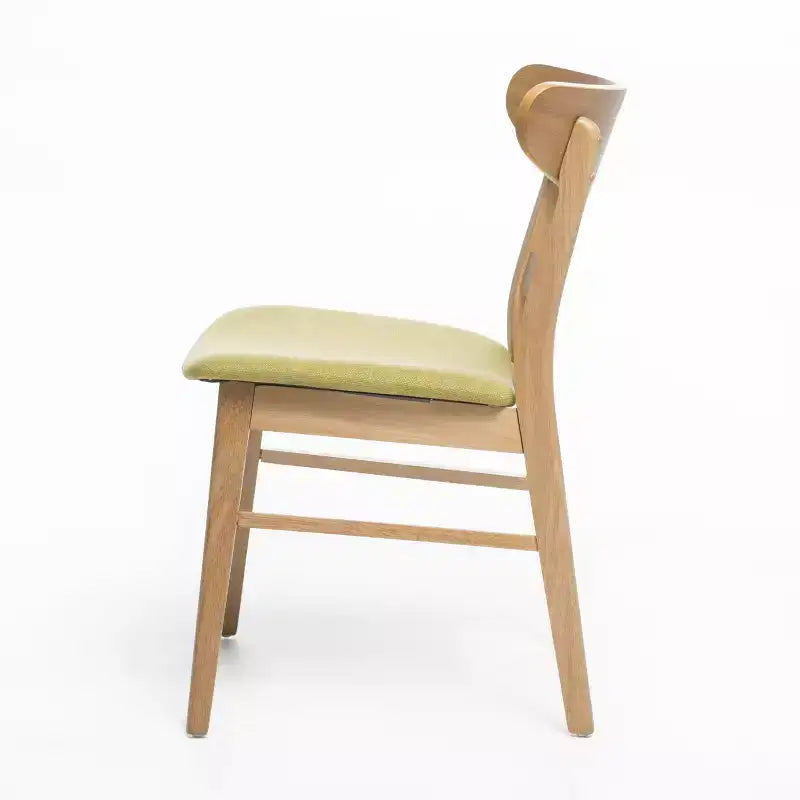 Christopher Knight Home Isador Chaises de salle à manger en bois d'hévéa rembourrées de style moderne du milieu du siècle (lot de 4)