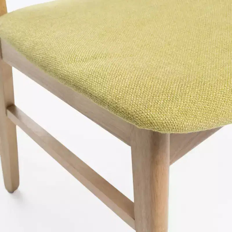 Christopher Knight Home Isador Chaises de salle à manger en bois d'hévéa rembourrées de style moderne du milieu du siècle (lot de 4)