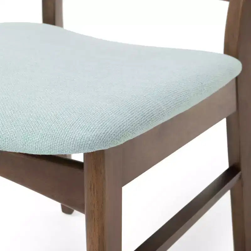 Christopher Knight Home Isador Chaises de salle à manger en bois d'hévéa rembourrées de style moderne du milieu du siècle (lot de 4)