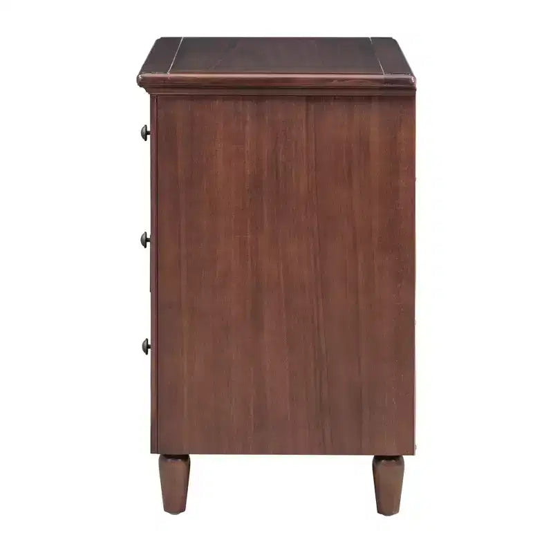 Whisen 28 Table de Chevet Moderne Minimaliste à 3 Tiroirs, Rangement, Cabinet en Bois, Table d'Appoint de Canapé
