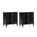 Table d'appoint à 3 tiroirs Linus (lot de 2) | ART OF LIVING DESIGNS