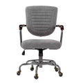 Cole, PU Leather Task Office Chair,27.12 D x 24.75 W x 36.25-39.37 H,Grey
