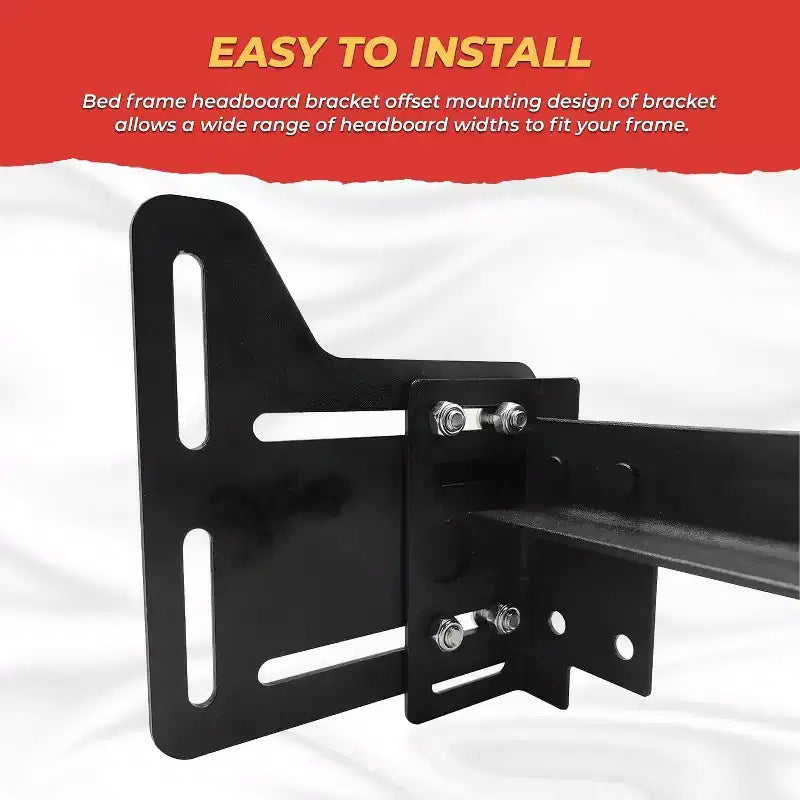 Kings Brand Furniture - Adaptateurs de cadre de lit pour tête de lit, plaque de modification de lit robuste, lot de 2