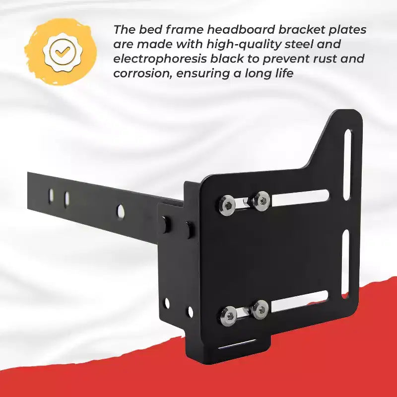 Kings Brand Furniture - Adaptateurs de cadre de lit pour tête de lit, plaque de modification de lit robuste, lot de 2