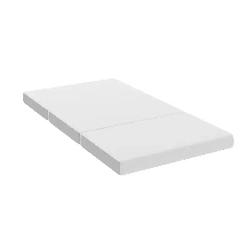Matelas Emma et Oliver Cooling Tri-Fold en mousse à mémoire de forme en boîte avec base en mousse de soutien et housse lavable