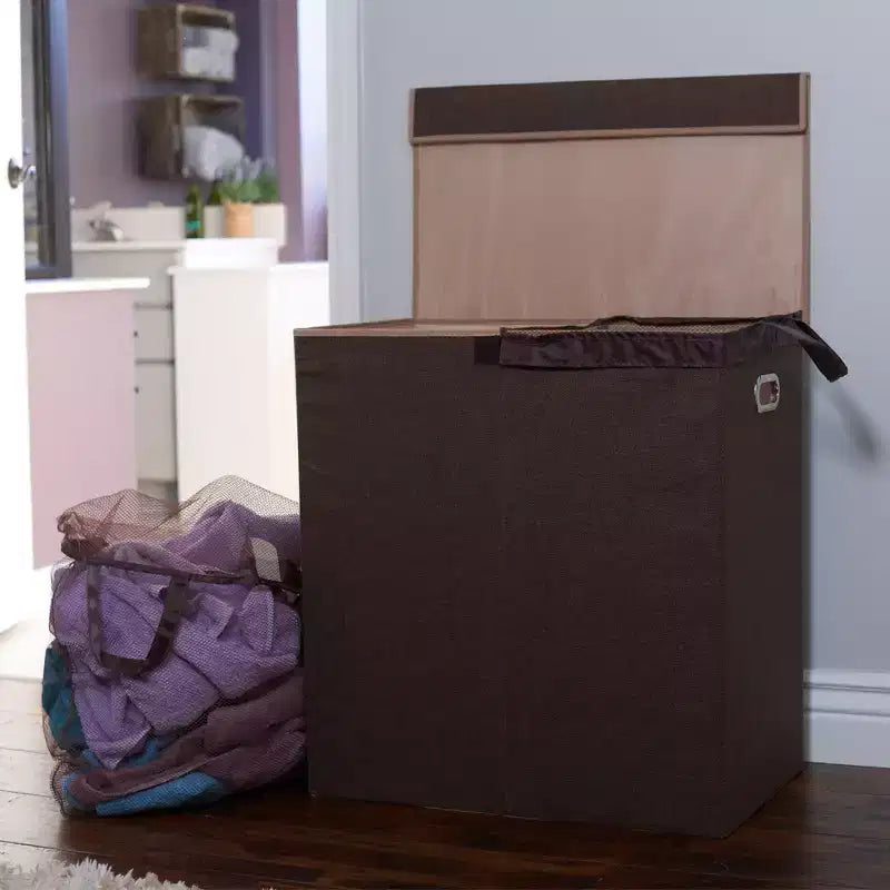 Trieur à linge pliable avec couvercle