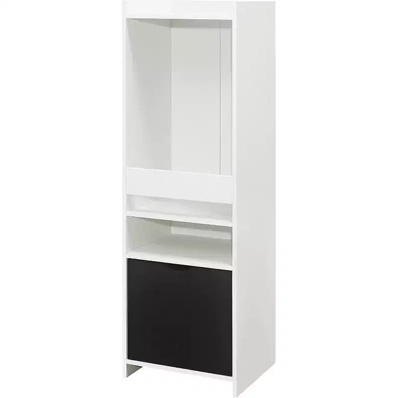 Kings Brand Furniture - Bibliothèque pour enfants Anne à 2 étagères avec tiroir, Rangement de jouets, Organisateur de salle de jeux, Blanc