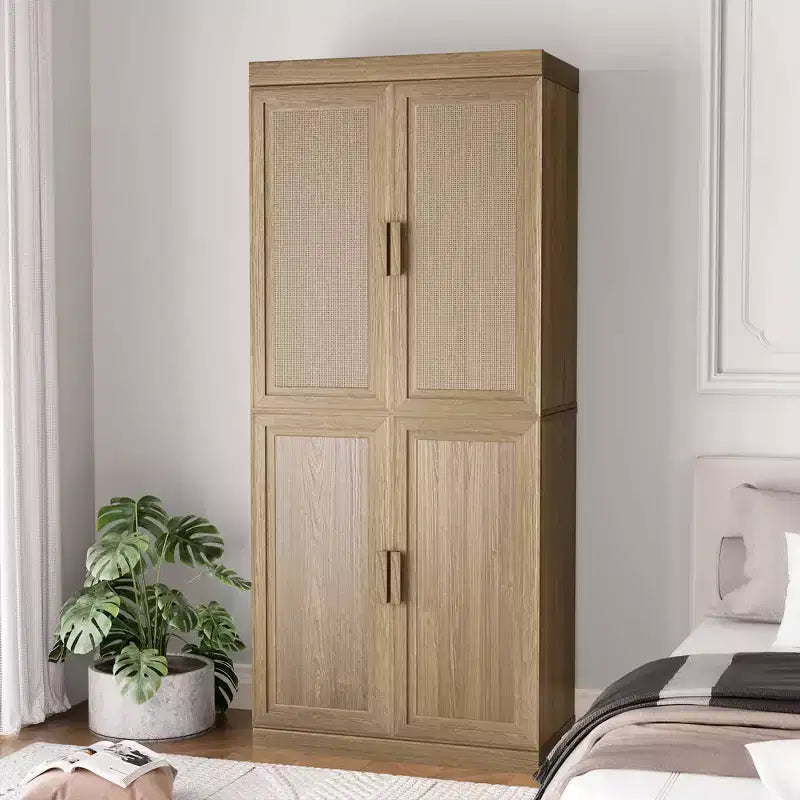Armoire de rangement d'appoint Dovelina Gershwin - Organisateur polyvalent avec étagères réglables et gestion des câbles
