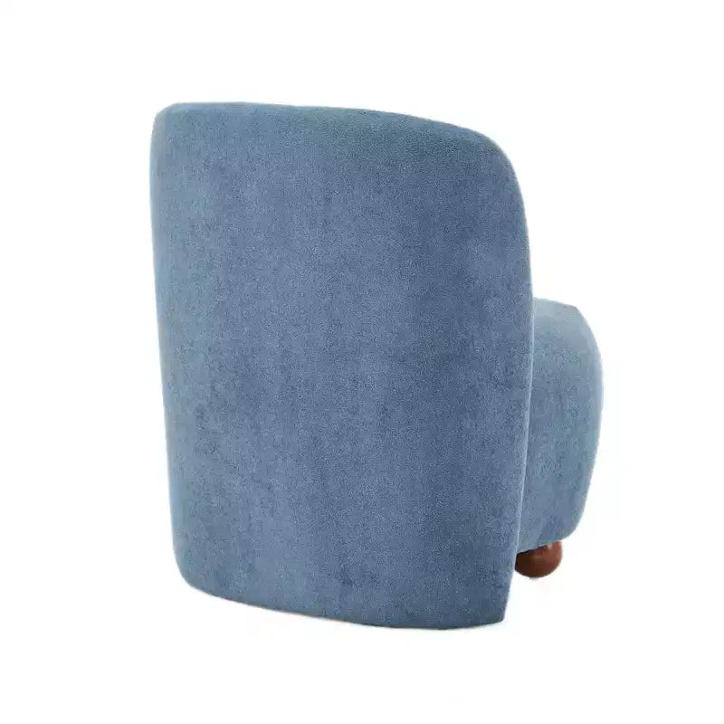 GDFStudio Samuel, fauteuil d'appoint moderne sans accoudoirs, dossier bas, blanc