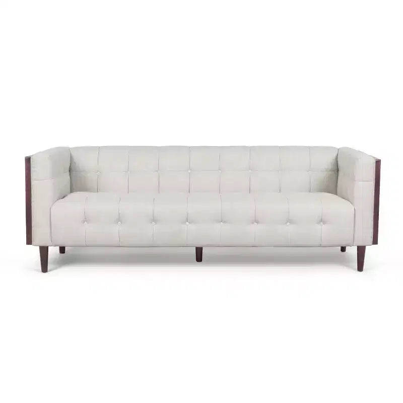 Canapé 3 places touffeté GDFStudio Croton Contemporary 89,75 en tissu/boucle
