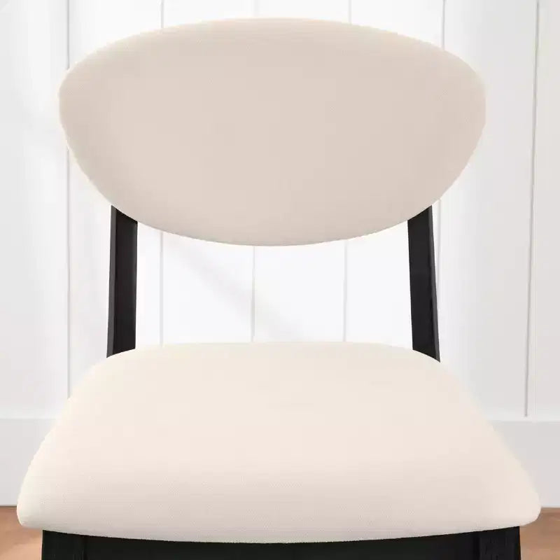 Lot de 2 tabourets de bar mi-hauts en bois et tissu, style moderne du milieu du siècle, de la marque Best Choice Products