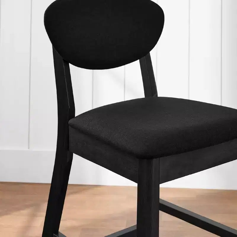 Lot de 2 tabourets de bar mi-hauts en bois et tissu, style moderne du milieu du siècle, de la marque Best Choice Products