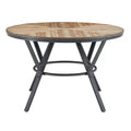 Christopher Knight Home Arcans Modern Round Wood Dining Table, Light Brown/Black