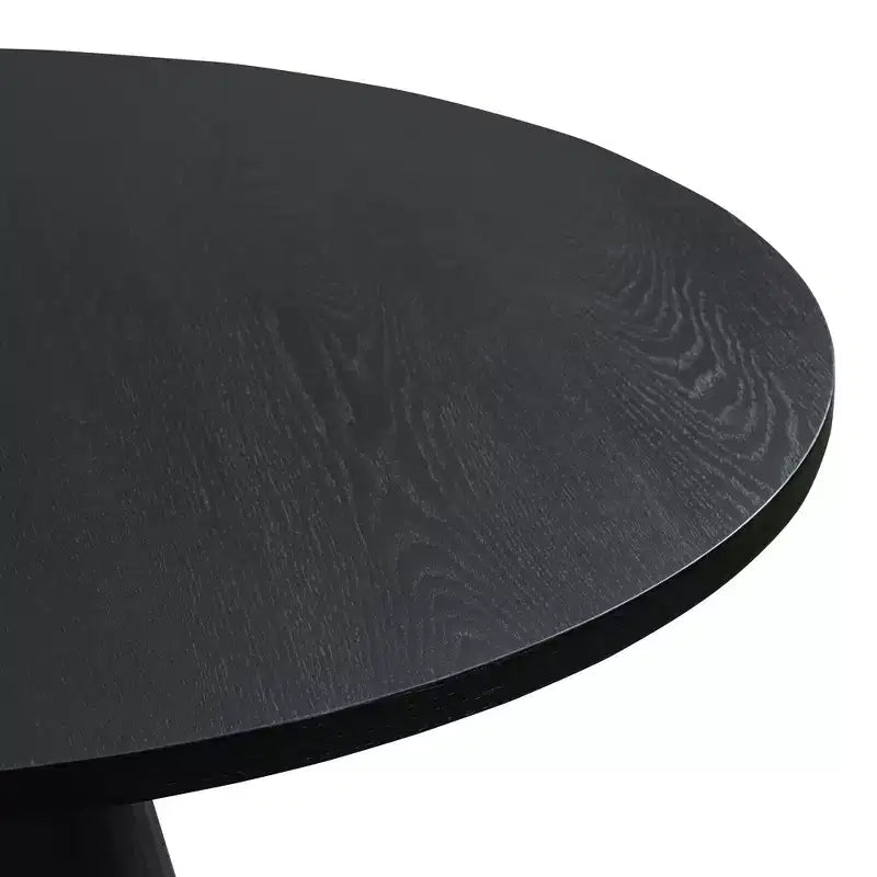 Table à manger Whisen avec pied conique tronqué en bois de style rétro