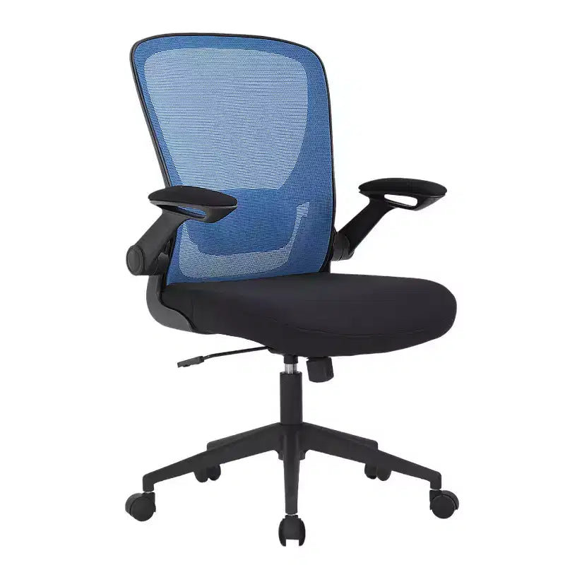 BestMassage Chaise de Bureau Dossier en Maille Chaise d'Ordinateur avec Hauteur Réglable, Fonction Pivotante et Accoudoirs Relevables