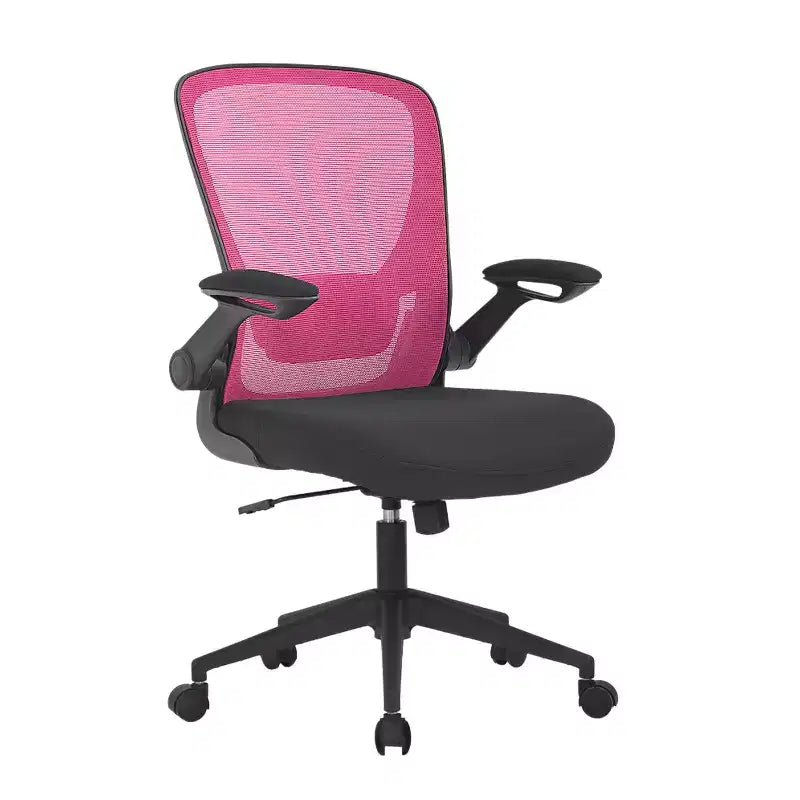 BestMassage Chaise de Bureau Dossier en Maille Chaise d'Ordinateur avec Hauteur Réglable, Fonction Pivotante et Accoudoirs Relevables