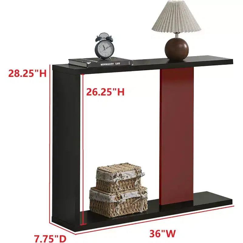 Tables d'appoint ou consoles modernes Kings Brand Furniture Collection Hayward avec étagère de rangement pour salon, entrée, couloir