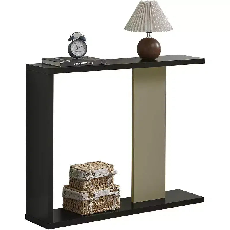 Tables d'appoint ou consoles modernes Kings Brand Furniture Collection Hayward avec étagère de rangement pour salon, entrée, couloir