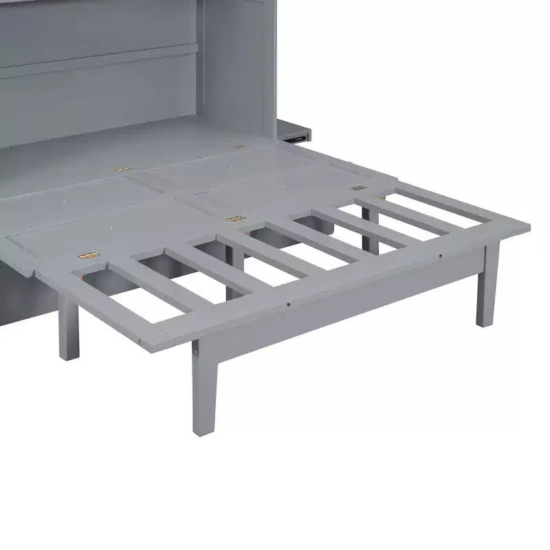 Lit escamotable Whisen avec port USB et étagères amovibles