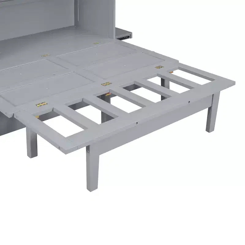Lit escamotable Whisen avec port USB et étagères amovibles
