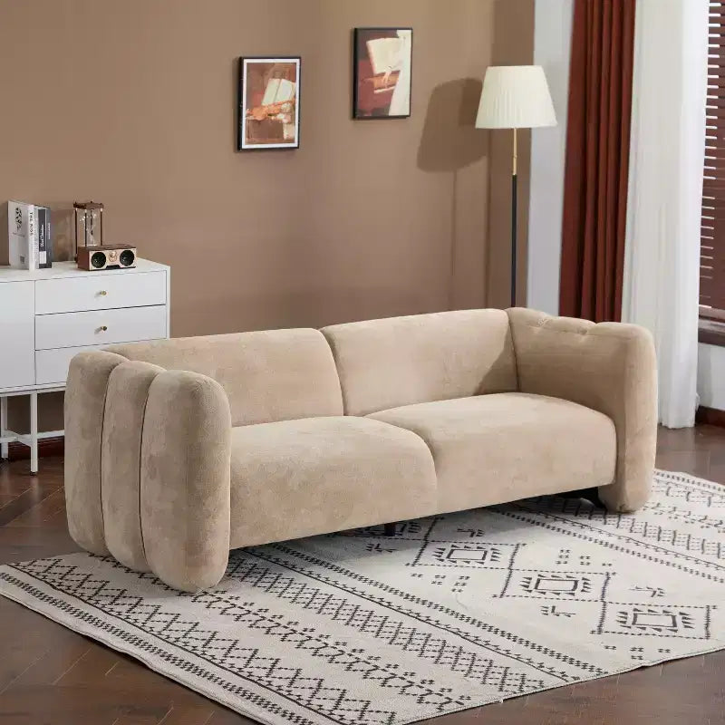 Canapé 3 places Christopher Knight Home Thodore Elegance 83, forme vague