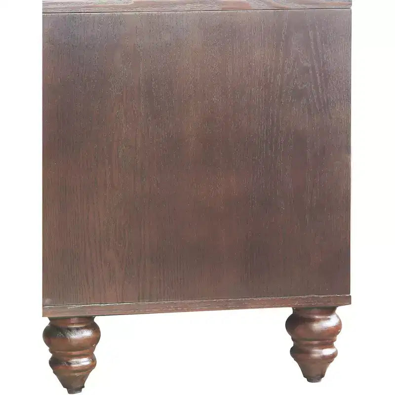 Meuble TV extensible moderne GDFStudio Mamie 90 en bois avec 2 armoires