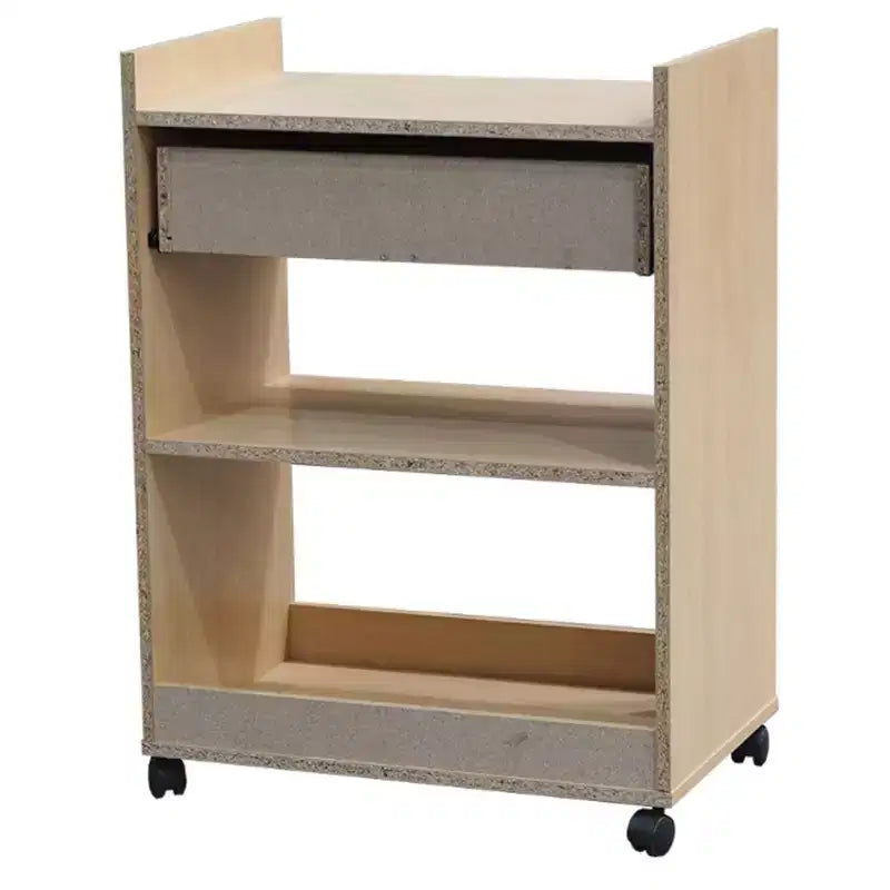 Chariot de cuisine en bois Dellow Kings Brand Furniture avec four à micro-ondes, rangement et tiroir