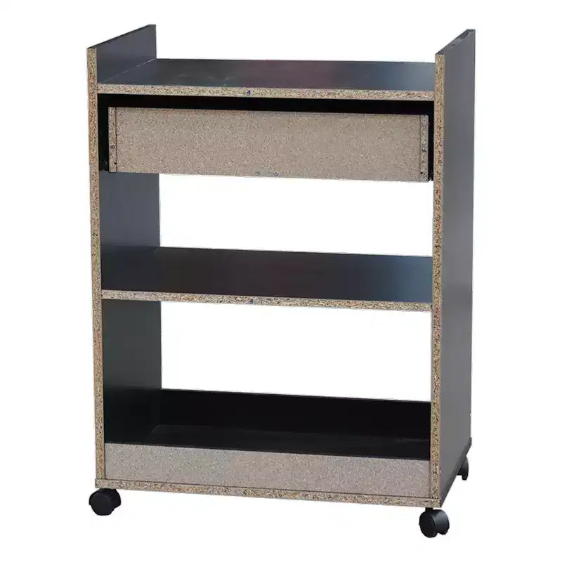 Chariot de cuisine en bois Dellow Kings Brand Furniture avec four à micro-ondes, rangement et tiroir