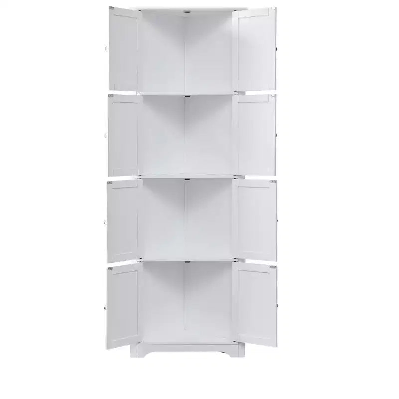 Kings Brand Furniture - Armoire de rangement de cuisine à 4 niveaux Lyons 68 avec 8 portes